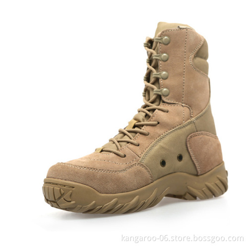 Wholesale American Steel Toe Cap Men Field Genuine Leather Boots Military KMB01X